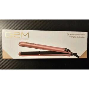 GEM 3X Moisture Protection 1 inch Digital Hair Flat Iron